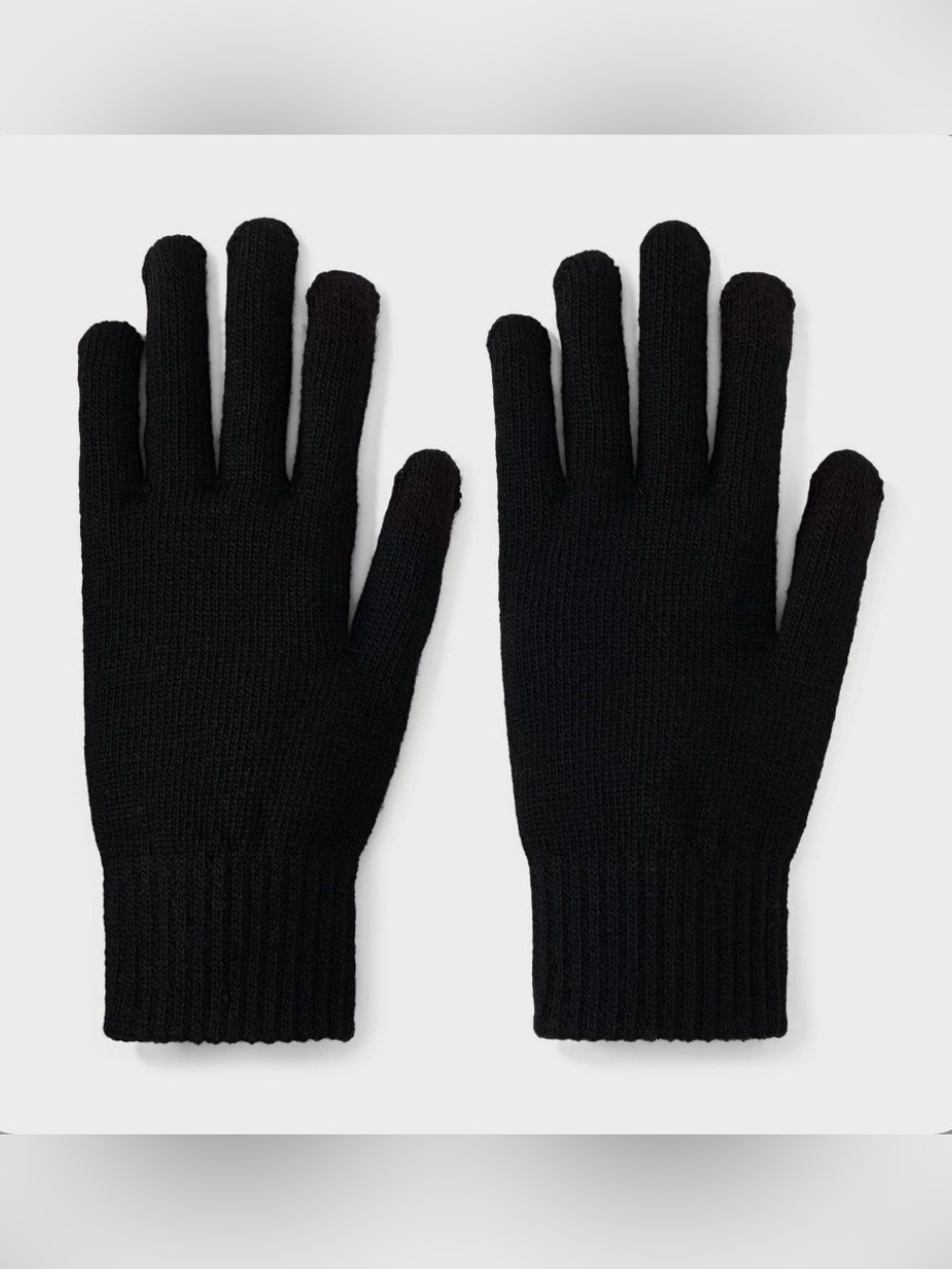 Men's Classic Knit Touch Gloves - Goodfellow & Co™ Black